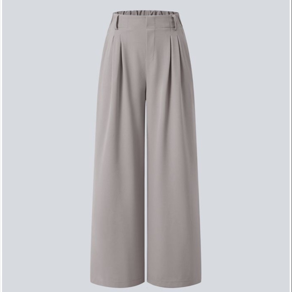 HALARA Flex High Waisted Side Pocket Wide Leg Waffle Work Pants